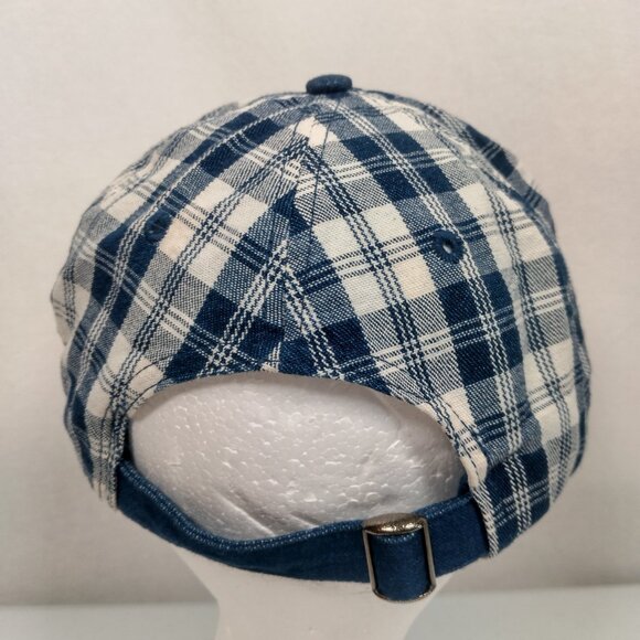 Fright Farm Cap Hat Plaid Strap Back Halloween Haunted House Smithfield PA Vtg - Picture 6 of 13